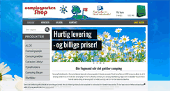 Desktop Screenshot of campingparkenshop.dk