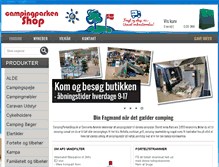 Tablet Screenshot of campingparkenshop.dk